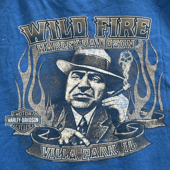 Mens harley davidson T shirt size 2XL front and back prints - Picture 5 of 5